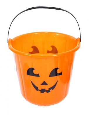 Halloween Pumpkin Treat Bucket 18cm X 16cm