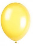 12" Premium Latex Balloons 10 Pack Lemon Yellow