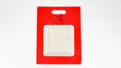 Red Large gift bag 29 x 22 x 12cm