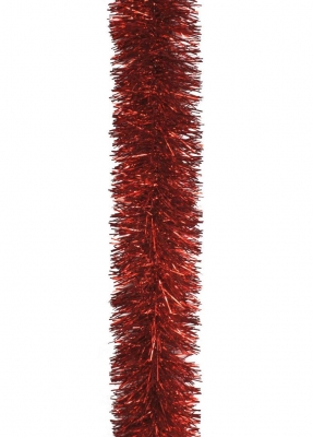 TINSEL 2m FINE CUT RED