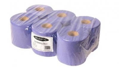 Pearl Budget Blue Centrefeed Roll 6 Pack