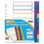 Tiger A4 Ex Wide 10 Part Pp Dividers