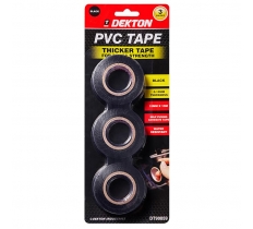 Dekton 3Pc Pvc 13M Tape ( Black )