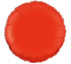 Amscan Metallic Orange Circle Standard Foil Balloons