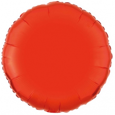 Amscan Metallic Orange Circle Standard Foil Balloons