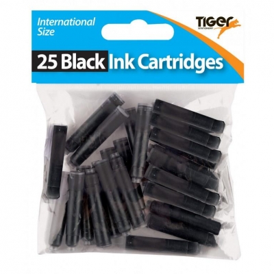 Tiger Black Ink Cartridges 25 Pack