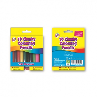 Tallon 10 Chunky 1/2 Size Colouring Pencil