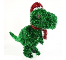 Tinsel Dinosaur Deco