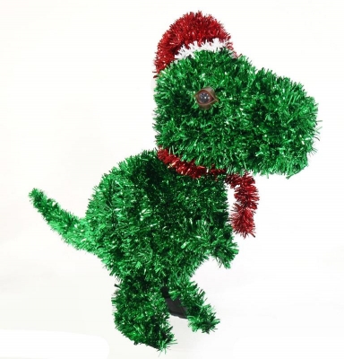 Tinsel Dinosaur Deco