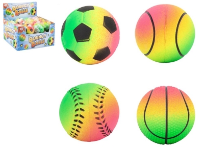 Multi Colour Rubber Sports Balls 63mm