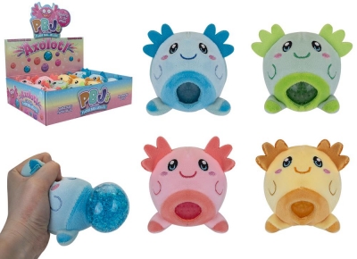 Pbj's Plush Ball Jelly Axolotl 8cm 4 Assorted