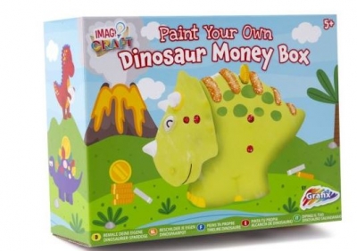 Paint Your Own Dinosaur Money Box