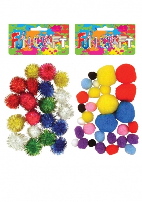 Craft Kit Pom Poms 2.5cm