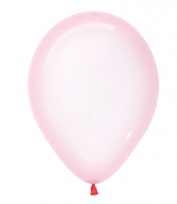 Crystal Pastel Pink Latex Balloons 12"/30cm - 50 Pack