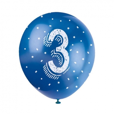 5 12" Number 3 Balloon