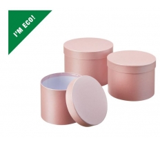 SYMPHONY HAT BOXES SET OF 3 PALE PINK