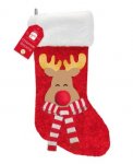 Reindeer 3D Felt Character Stocking 20cm x 50cm