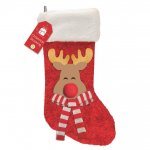 Reindeer 3D Felt Character Stocking 20cm x 50cm