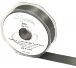 Eleganza Double Faced Satin 25mm X 20M Graphite No.91