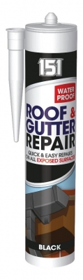 Waterproof Roof & Gutter Repair Sealant Black 280ml