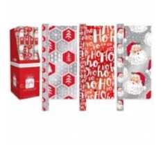 Christmas 1.5M Wrap Foil Festive Fun 3 Design