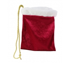 Santa Sack Purse Velvet 22X28Cm