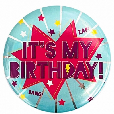 It's My Birthday Blue Badges 6cm