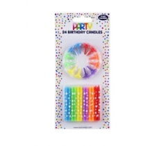 Star Multi Candles 24pk