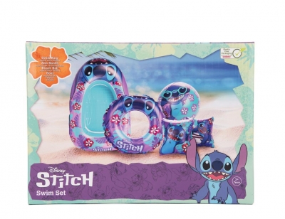 Disney Stitch 4 Pack Swim Set With Boat