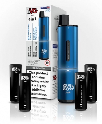 IVG Air 2400 Rechargeable 4 in 1 Vape Blue Starter Kit