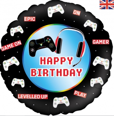 Oaktree 18Inch Controller Happy Birthday Holographic