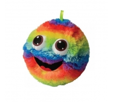 Furry Face Rainbow Ball With 3D Eyes 9" ( 23cm )