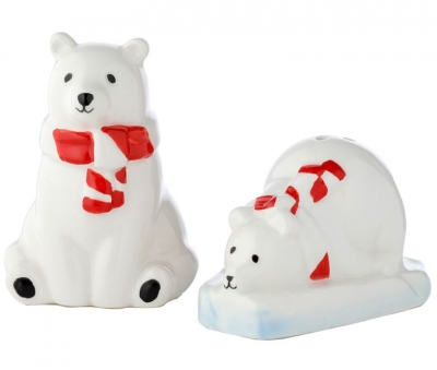 Polar Bear Ceramic Salt & Pepper Set