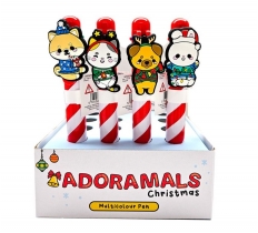 Christmas Adoramals Multi Colour Pen with Charm