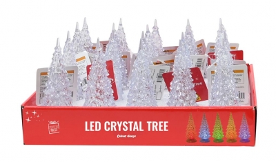 LED CRYSTAL TREE 14cm COLOURS CHANGE