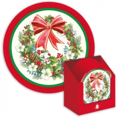 Christmas Xmas Party Traditional Plate Pack of 6