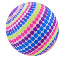 9" 80g Hot Colour Dot Football - Deflated