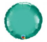 Qualatex 18" Round Chrome Green Plain Foil