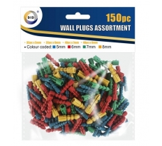 Assorted Wall Plugs 150 Pack