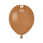 Gemar 5" Pack 50 Latex Balloons Mocha #076