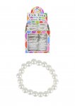 Plastic White Pearl Bracelets (14cm x 0.8cm) X 120PC