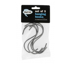 Chef Aid Stainless Steel ' S ' Hooks 5 Pack