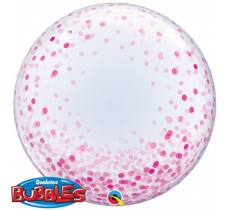 Confetti Dots Pink 24" Deco Balloon