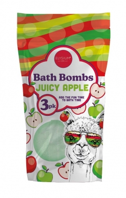 Elysium Spa 3 X 50g Bath Bombs Juicy Apple