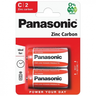 Panasonic C Batteries 2 Pack X 12