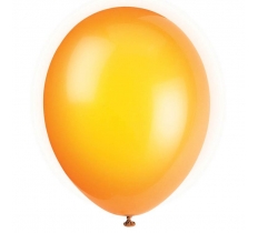 12" Premium Latex Balloons 10 Pack Citrus Orange