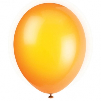 12" Premium Latex Balloons 10 Pack Citrus Orange