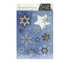 FOIL WINDOW STICKER SNOWFLAKE