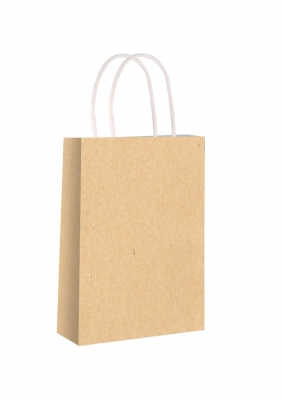 Kraft Handles Bag 14X21X7cm