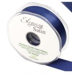 Eleganza Double Faced Satin 25mm X 20M Midnight Blue No.19